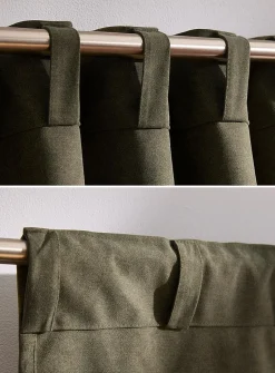 Velvety heathered blackout curtain