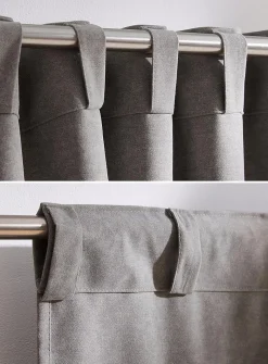 Velvety heathered blackout curtain