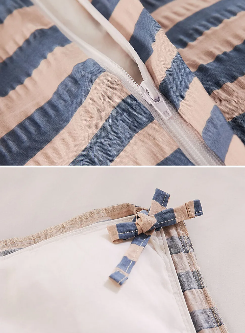 Veya blue stripes duvet cover set