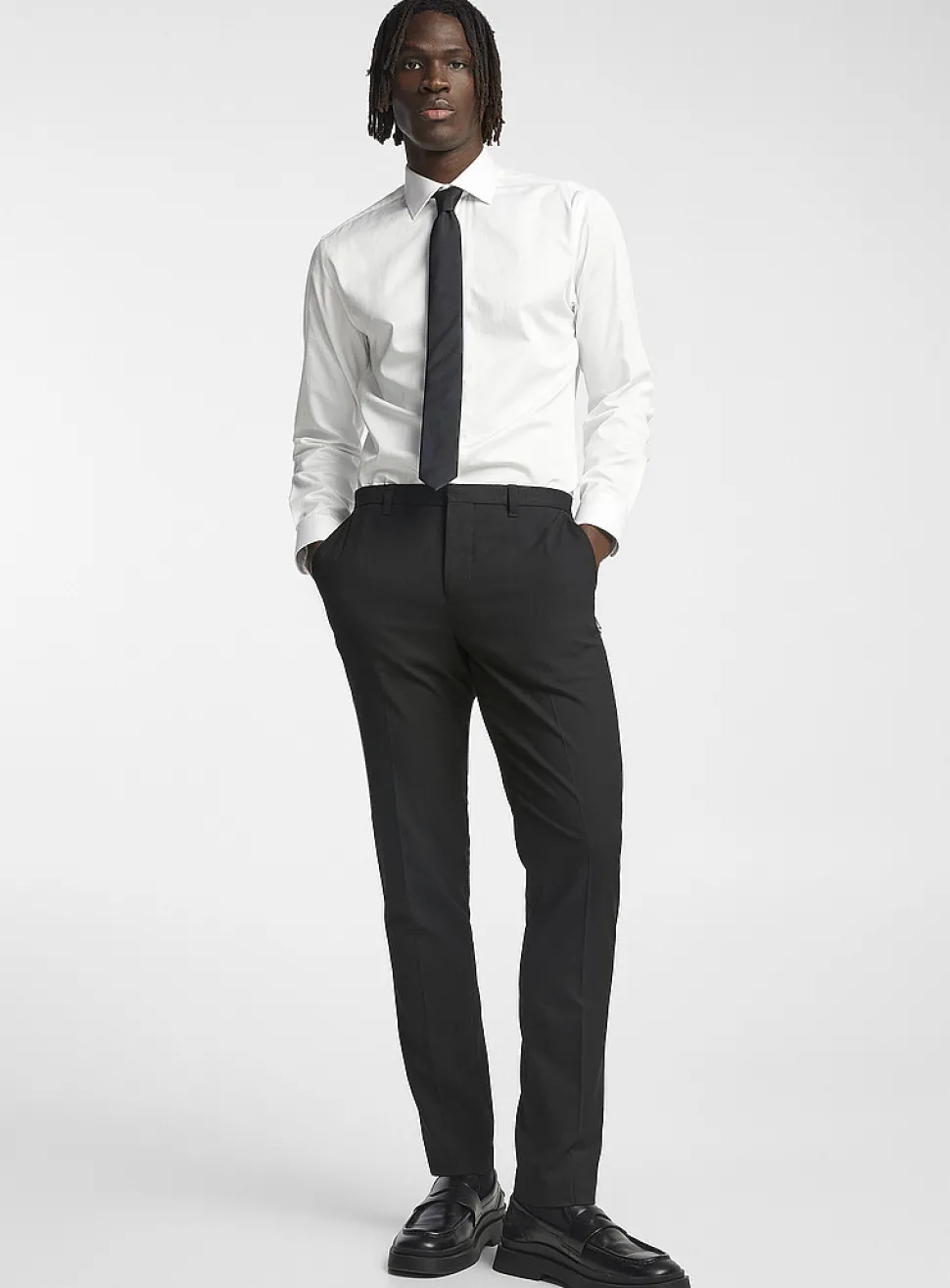 Washable solid twill pant