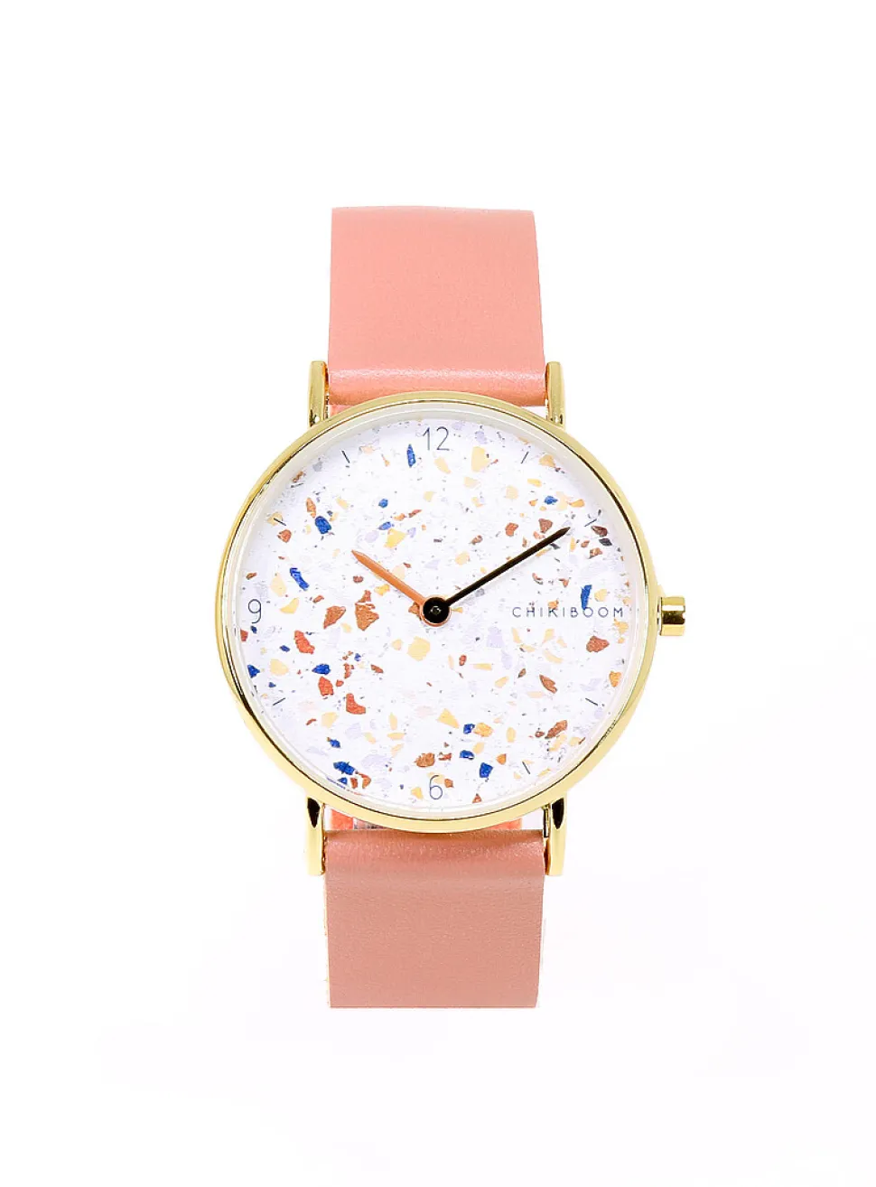 Watch with 36 mm terrazzo case