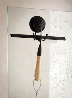 Wood and metal squeegee