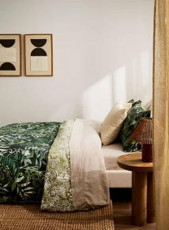 Woodland lush foliage duvet cover set