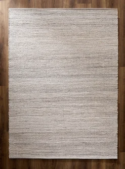 Woven stripes reversible artisanal rug