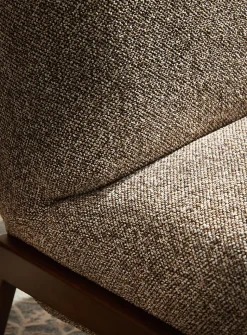 Zion wood accent grey chair
