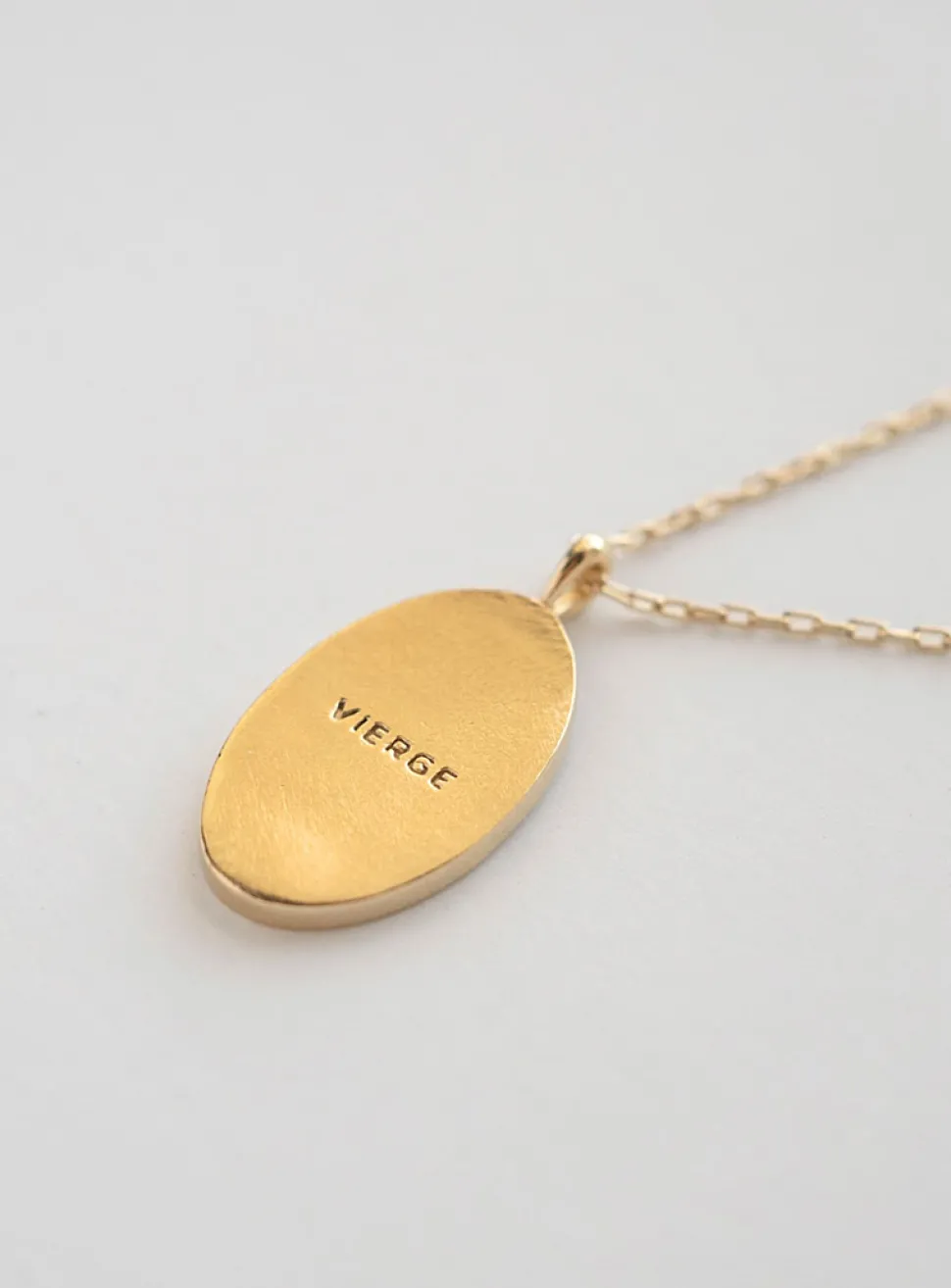 Zodiac sign gold pendant necklace